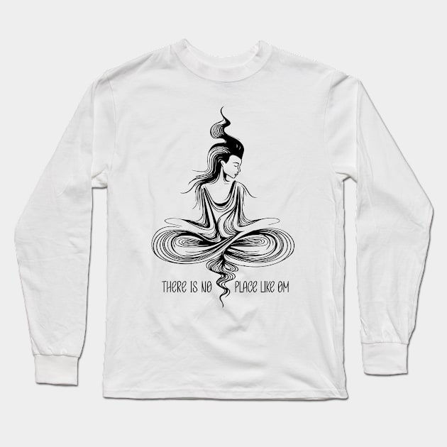 Yoga Meditation Shirt Long Sleeve T-Shirt by ByMine